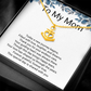 Grooms Mother Anchor Pendant Necklace – Thoughtful Wedding Gift for Mum