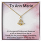 Anchor Pendant Necklace for the Bridemaids – Meaningful Wedding Gift for Her
