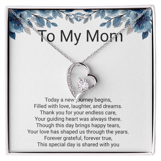 Mother of the Bride Gift Forever Love Necklace – Meaningful Wedding Day Jewellery Gift