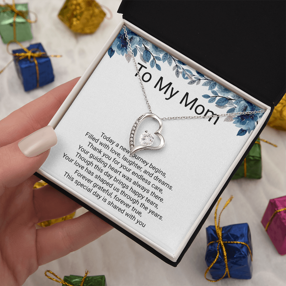 Mother of the Bride Gift Forever Love Necklace – Meaningful Wedding Day Jewellery Gift