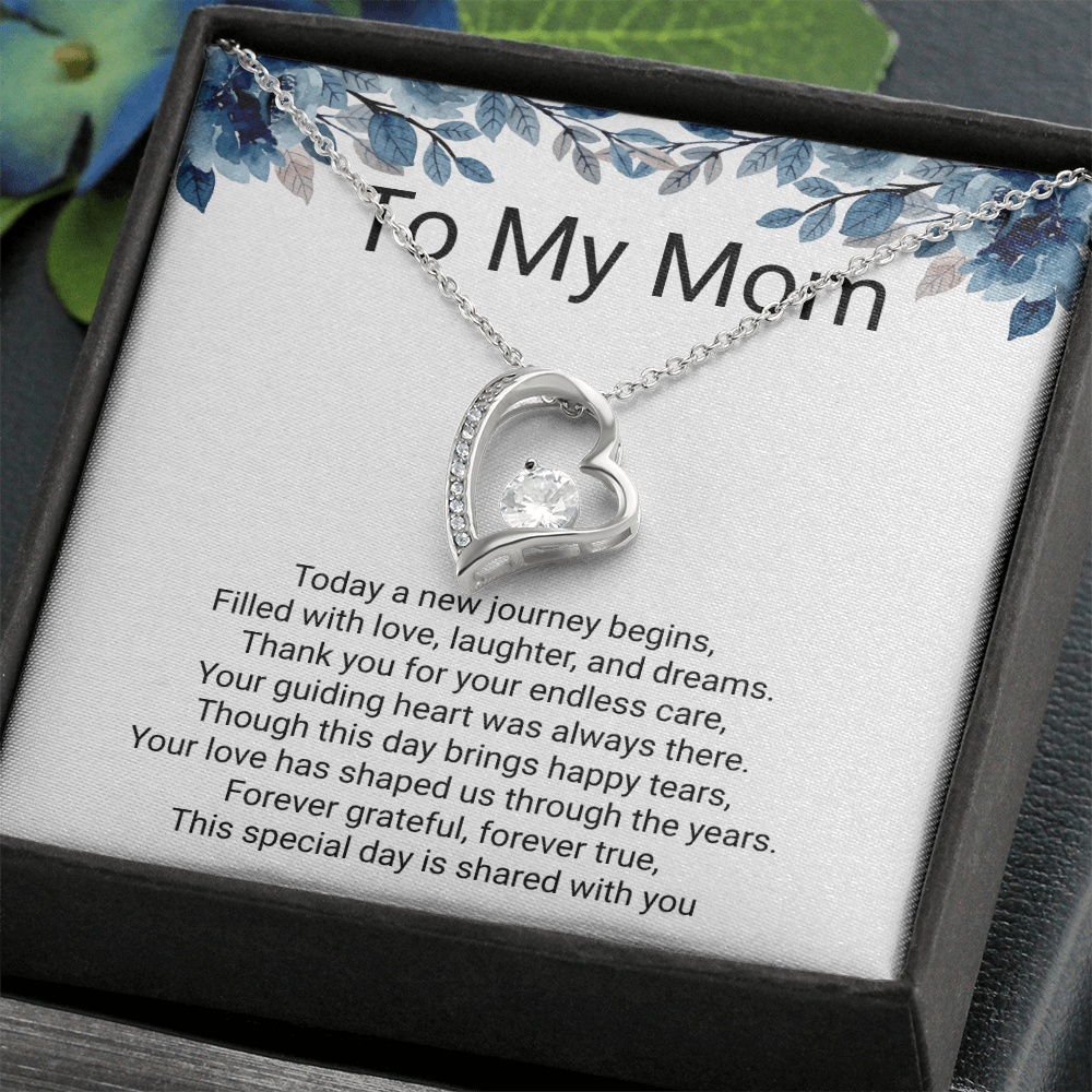 Mother of the Groom Gift Forever Love Necklace – Meaningful Wedding Day Jewellery Gift