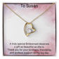 Bridesmaid Gift Forever Love Necklace – Beautiful Thank You Jewellery for Bridesmaids