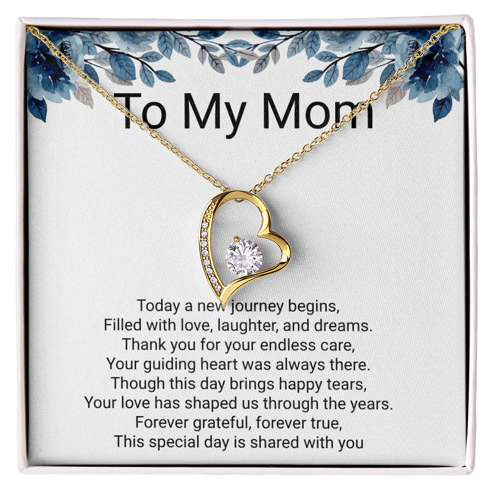 Mother of the Bride Gift Forever Love Necklace – Meaningful Wedding Day Jewellery Gift