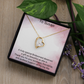 Bridesmaid Gift Forever Love Necklace – Beautiful Thank You Jewellery for Bridesmaids