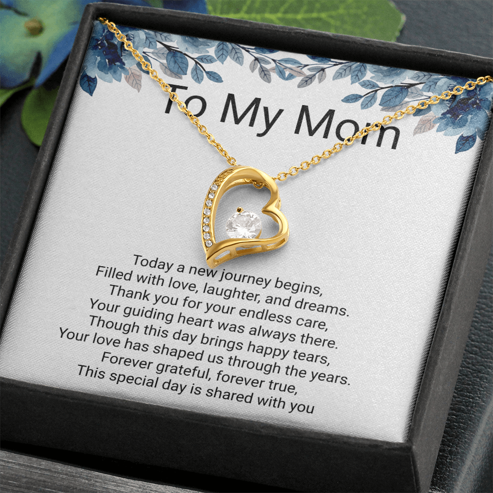 Mother of the Bride Gift Forever Love Necklace – Meaningful Wedding Day Jewellery Gift
