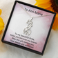 Bride Gift Giraffe Sparkling Cubic Zirconia Necklace | Elegant Wedding Jewellery Gift