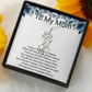 Mother of the Groom Gift Giraffe Sparkling Cubic Zirconia Necklace | Elegant Wedding Keepsake