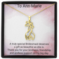 Giraffe Sparkling Cubic Zirconia Necklace | Thank You Bridesmaid Jewellery