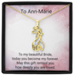 Bride Gift Giraffe Sparkling Cubic Zirconia Necklace | Elegant Wedding Jewellery Gift