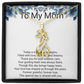 Mother of the Groom Gift Giraffe Sparkling Cubic Zirconia Necklace | Elegant Wedding Keepsake