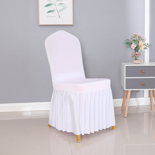 Sun Skirt Stretch White Chair Cover