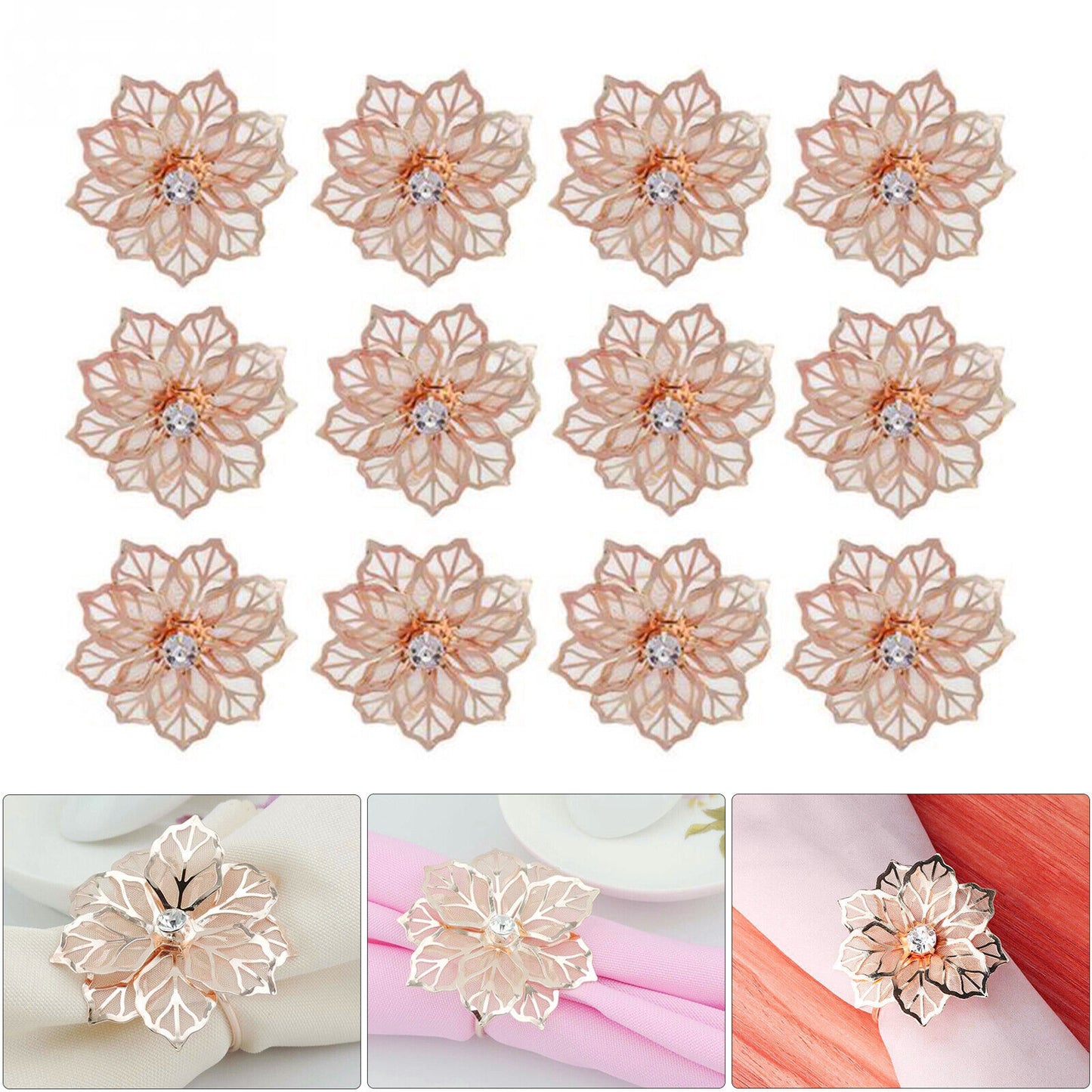 Rose Flower Napkin Holder