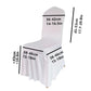 Sun Skirt Stretch White Chair Cover