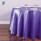 Elegant 145 cm Satin Round Tablecloth – Ideal for Weddings & Events